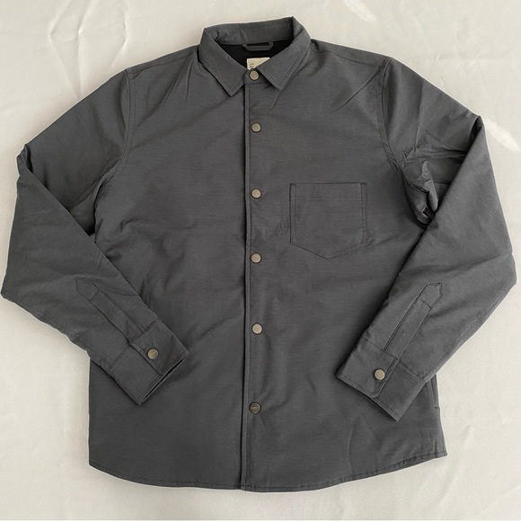 Vuori Other - Vuori Men’s Atlas Jacket Medium Insulated Shacket Lightweight Black Heather NWT